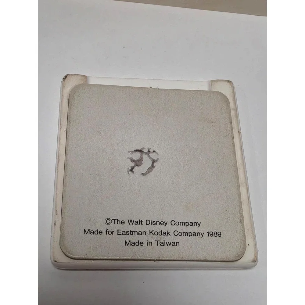 vintage 1989 Walt Disney Mickey Mouse mini ceramic photo frame Kodak Promo Rare